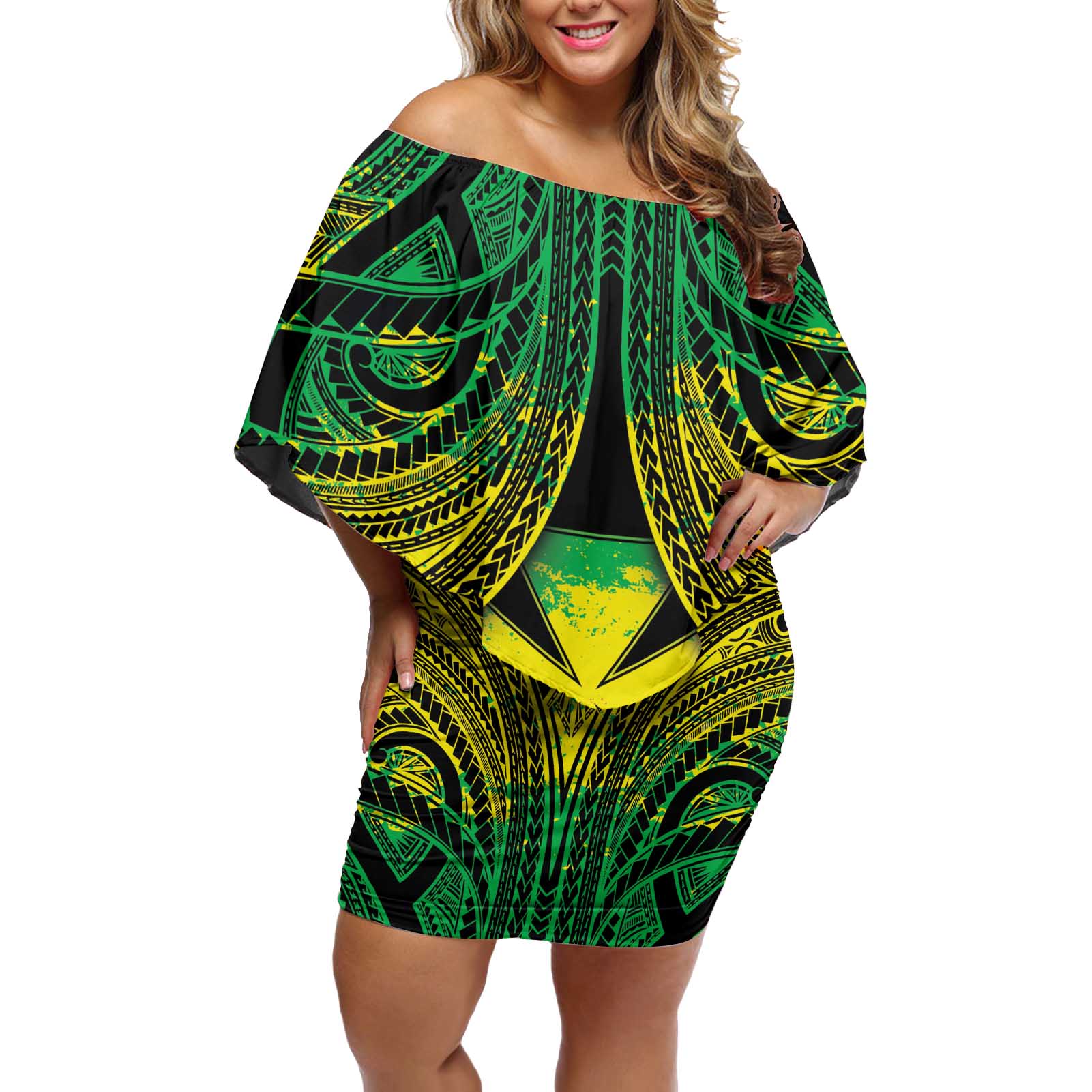 Personalised Wallis and Futuna Territory Day Off Shoulder Short Dress Polynesian Pattern Simple Style