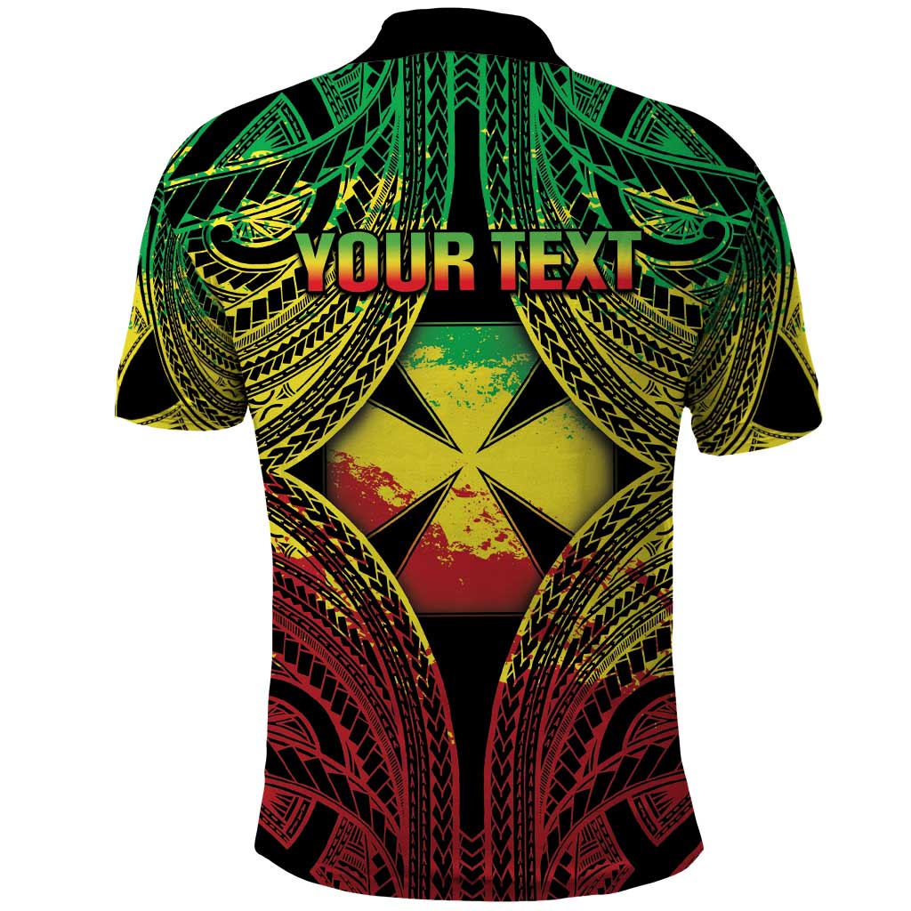 Personalised Wallis and Futuna Territory Day Polo Shirt Polynesian Pattern Simple Style