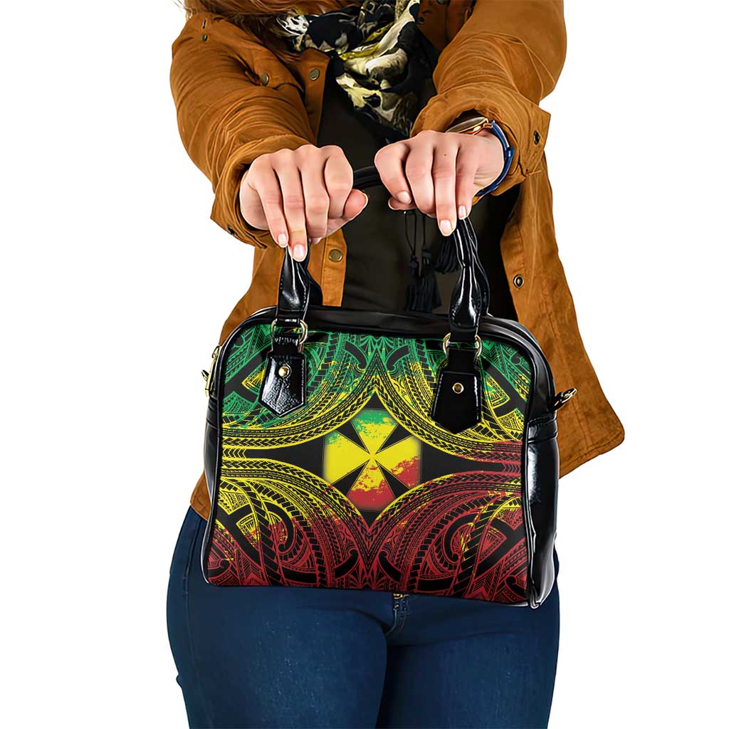 Wallis and Futuna Territory Day Shoulder Handbag Polynesian Pattern Simple Style