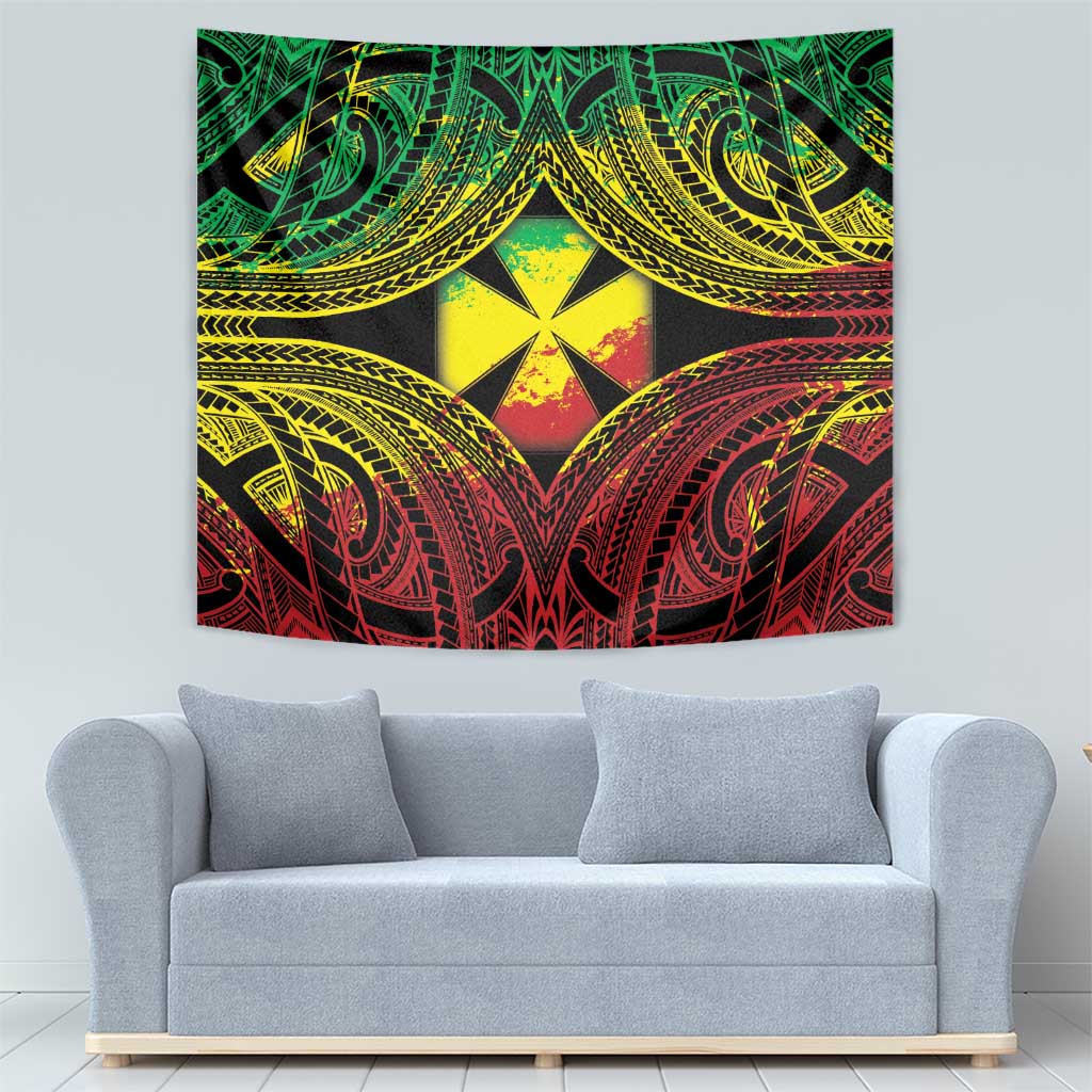 Wallis and Futuna Territory Day Tapestry Polynesian Pattern Simple Style