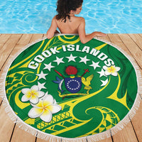 Cook Islands Happy Constitution Day Beach Blanket Pattern Tribal Art LT05 - Polynesian Pride