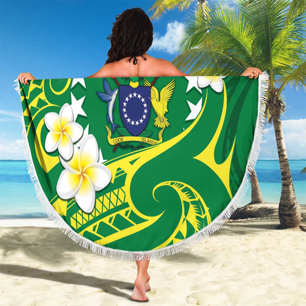 Cook Islands Happy Constitution Day Beach Blanket Pattern Tribal Art LT05 - Polynesian Pride