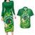 Cook Islands Happy Constitution Day Couples Matching Long Sleeve Bodycon Dress and Hawaiian Shirt Pattern Tribal Art