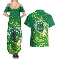 Cook Islands Happy Constitution Day Couples Matching Summer Maxi Dress and Hawaiian Shirt Pattern Tribal Art LT05 - Polynesian Pride