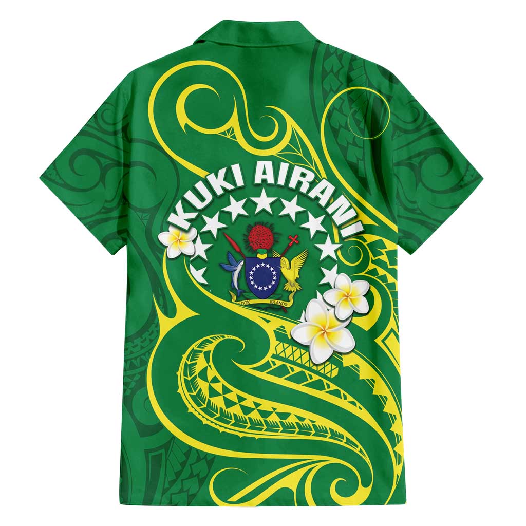 Cook Islands Happy Constitution Day Family Matching Off Shoulder Maxi Dress and Hawaiian Shirt Pattern Tribal Art