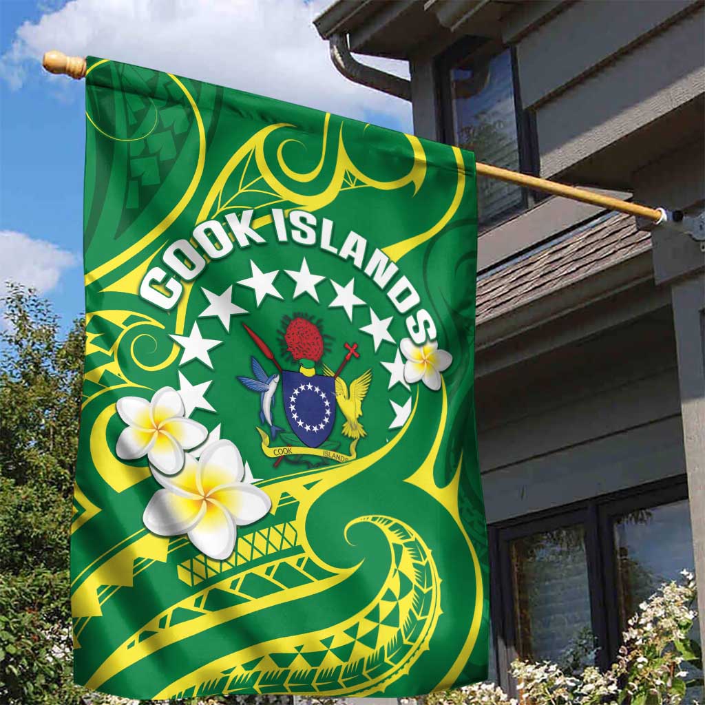 Cook Islands Happy Constitution Day Garden Flag Pattern Tribal Art LT05 - Polynesian Pride