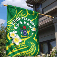 Cook Islands Happy Constitution Day Garden Flag Pattern Tribal Art LT05 - Polynesian Pride
