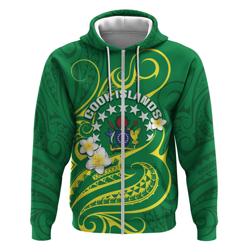 Cook Islands Happy Constitution Day Hoodie Pattern Tribal Art