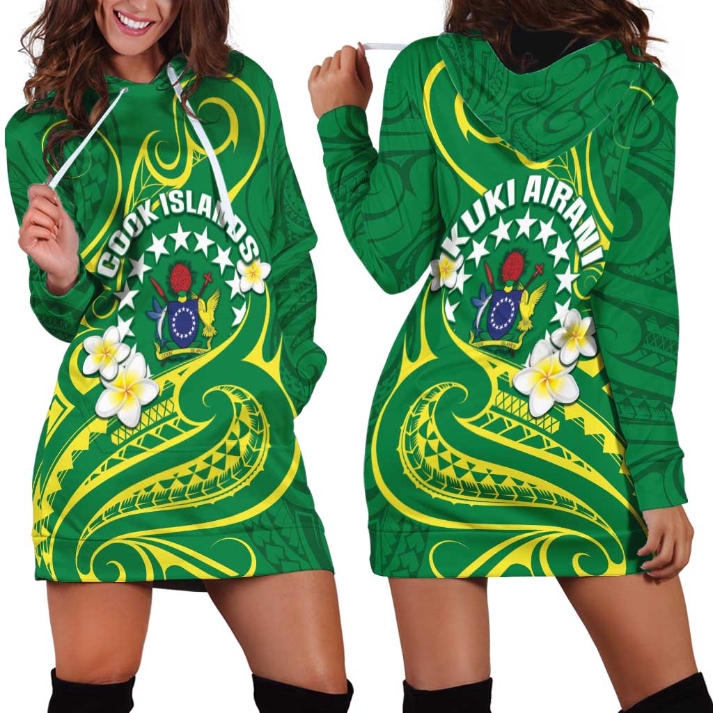 Cook Islands Happy Constitution Day Hoodie Dress Pattern Tribal Art LT05 - Polynesian Pride