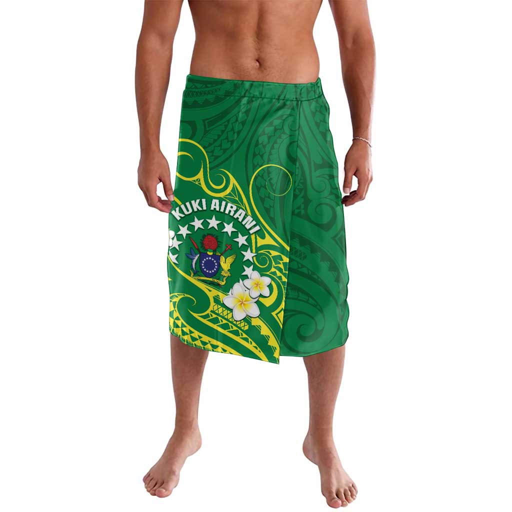 Cook Islands Happy Constitution Day Lavalava Pattern Tribal Art LT05 Green - Polynesian Pride