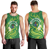 Cook Islands Happy Constitution Day Men Tank Top Pattern Tribal Art LT05 - Polynesian Pride