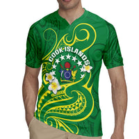 Cook Islands Happy Constitution Day Rugby Jersey Pattern Tribal Art LT05 - Polynesian Pride