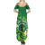 Cook Islands Happy Constitution Day Summer Maxi Dress Pattern Tribal Art