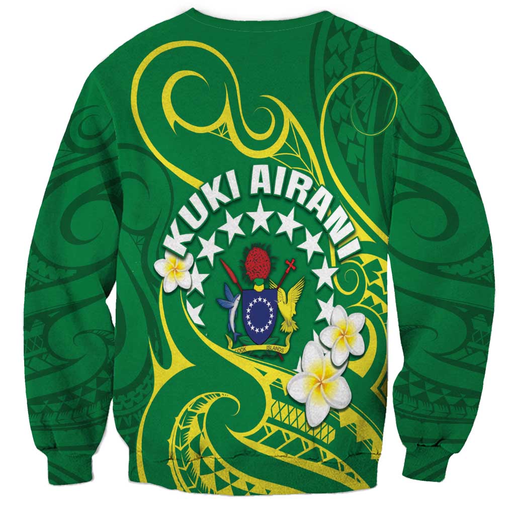Cook Islands Happy Constitution Day Sweatshirt Pattern Tribal Art LT05 - Polynesian Pride