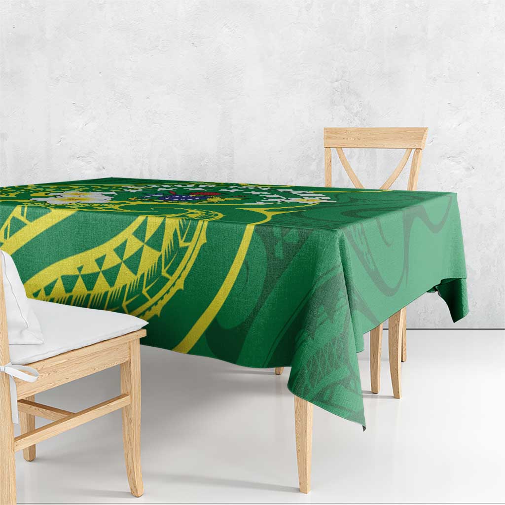 Cook Islands Happy Constitution Day Tablecloth Pattern Tribal Art LT05 - Polynesian Pride
