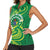 Cook Islands Happy Constitution Day Women Sleeveless Polo Shirt Pattern Tribal Art