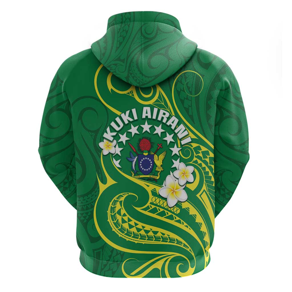 Cook Islands Happy Constitution Day Zip Hoodie Pattern Tribal Art