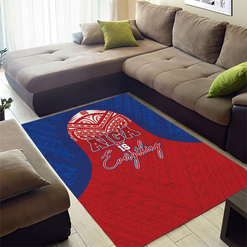 Aiga Samoa Area Rug Aiga Is Everything LT05 - Polynesian Pride