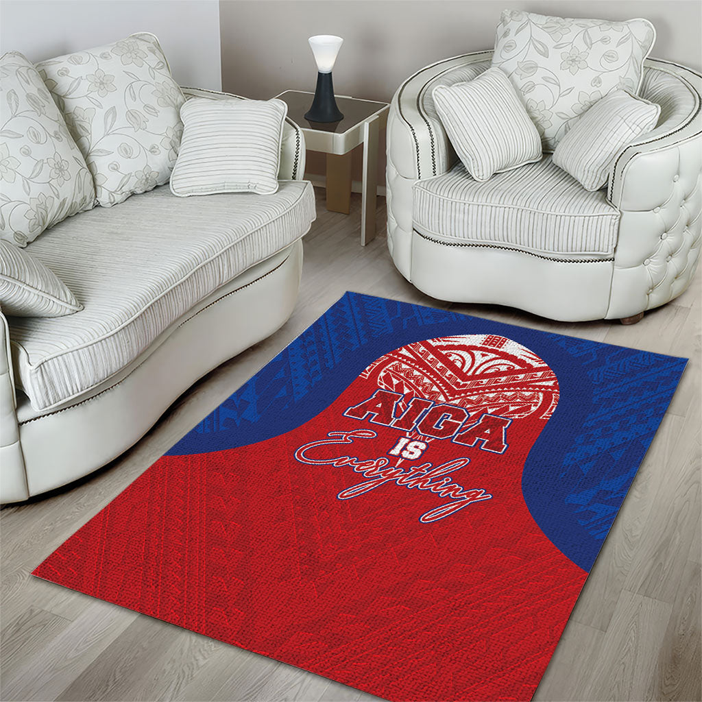 Aiga Samoa Area Rug Aiga Is Everything LT05 - Polynesian Pride