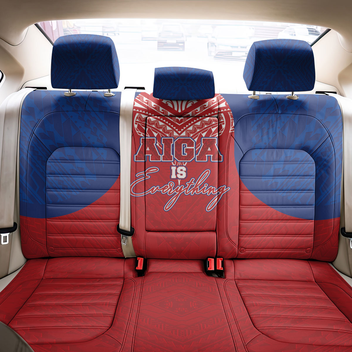 Aiga Samoa Back Car Seat Cover Aiga Is Everything LT05 - Polynesian Pride