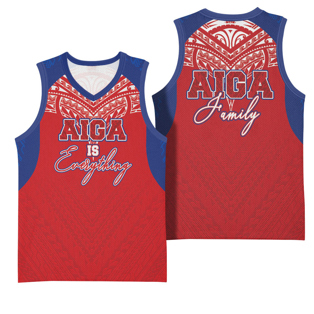 Aiga Samoa Basketball Jersey Aiga Is Everything LT05 - Polynesian Pride