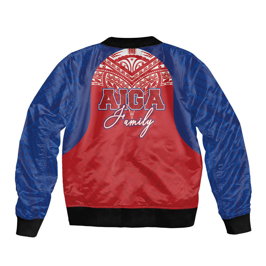 Aiga Samoa Bomber Jacket Aiga Is Everything LT05 - Polynesian Pride