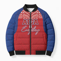 Aiga Samoa Bomber Puffer Jacket Aiga Is Everything LT05 Unisex Red - Polynesian Pride