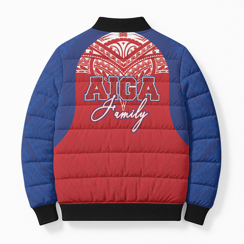 Aiga Samoa Bomber Puffer Jacket Aiga Is Everything LT05 - Polynesian Pride