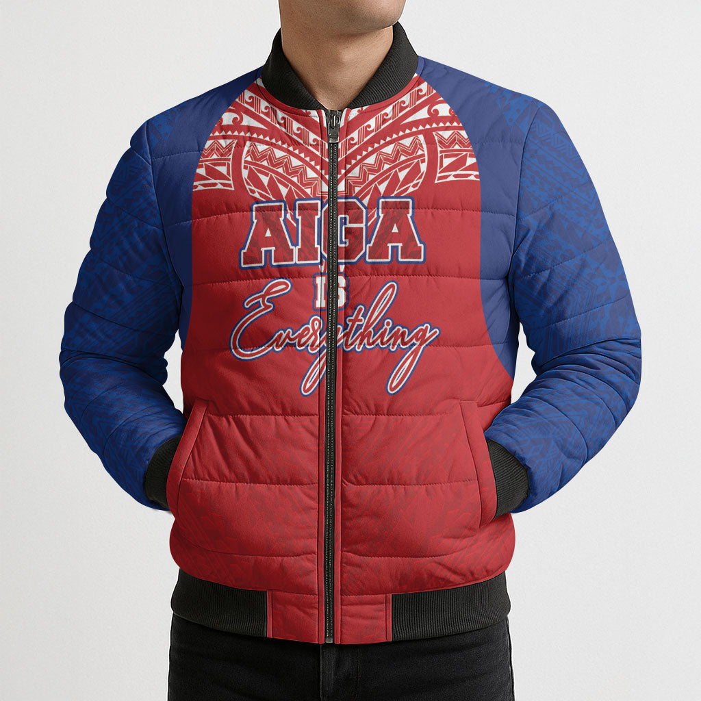 Aiga Samoa Bomber Puffer Jacket Aiga Is Everything LT05 - Polynesian Pride