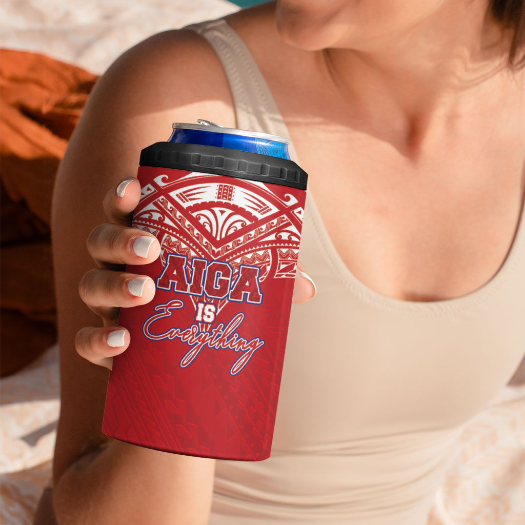 Aiga Samoa 4 in 1 Can Cooler Tumbler Aiga Is Everything LT05 - Polynesian Pride