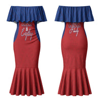 Aiga Samoa Couples Matching Mermaid Dress and Long Sleeve Button Shirt Aiga Is Everything LT05 - Polynesian Pride
