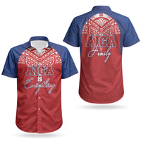 Aiga Samoa Couples Matching Summer Maxi Dress and Hawaiian Shirt Aiga Is Everything LT05 - Polynesian Pride