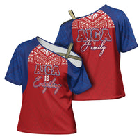 Aiga Samoa Cross Shoulder Shirt Aiga Is Everything LT05 - Polynesian Pride