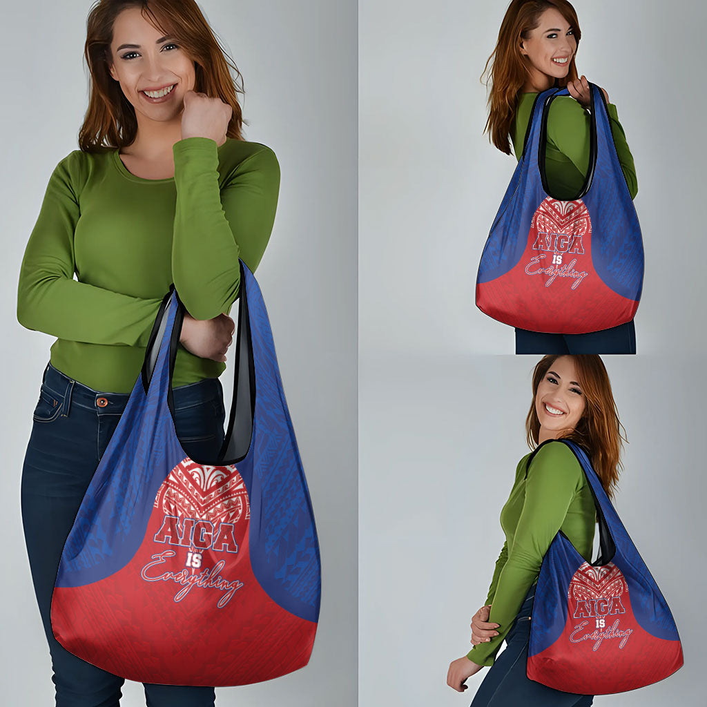 Aiga Samoa Grocery Bag Aiga Is Everything LT05 - Polynesian Pride