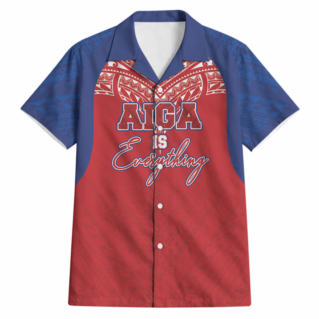 Aiga Samoa Hawaiian Shirt Aiga Is Everything LT05 Red - Polynesian Pride