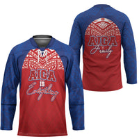 Aiga Samoa Hockey Jersey Aiga Is Everything LT05 - Polynesian Pride