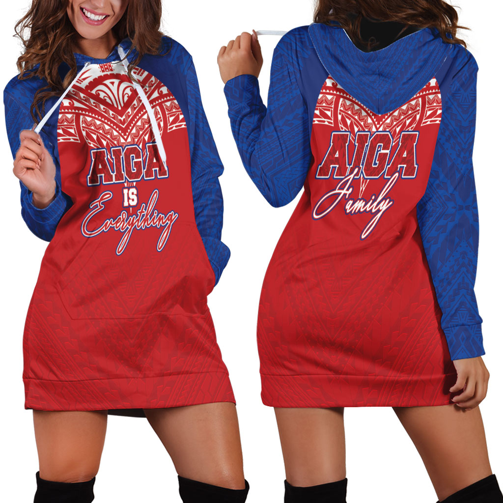 Aiga Samoa Hoodie Dress Aiga Is Everything LT05 - Polynesian Pride