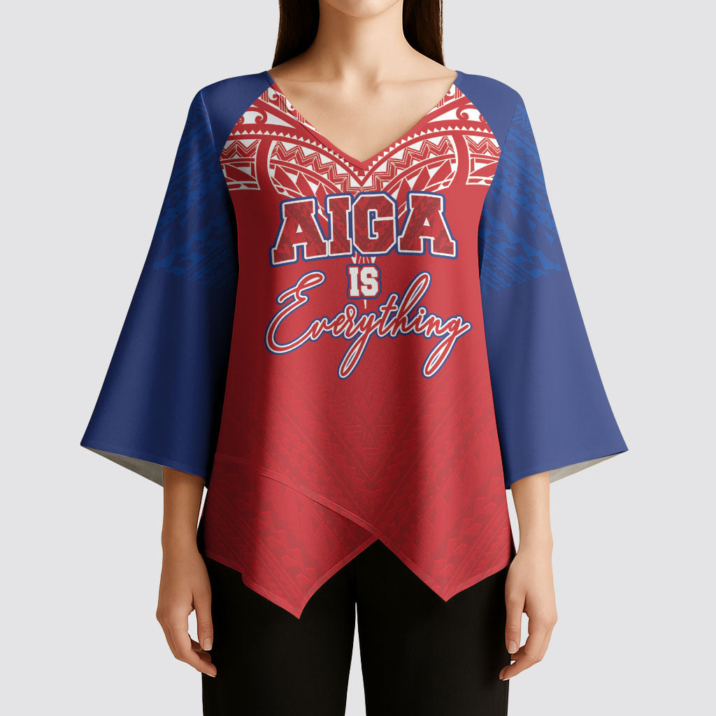 Aiga Samoa Kimono Sleeve Blouse Aiga Is Everything LT05 - Polynesian Pride