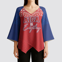 Aiga Samoa Kimono Sleeve Blouse Aiga Is Everything LT05 - Polynesian Pride