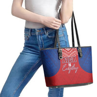 Aiga Samoa Leather Tote Bag Aiga Is Everything LT05 - Polynesian Pride