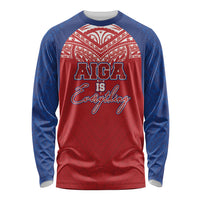 Aiga Samoa Long Sleeve Shirt Aiga Is Everything LT05 Unisex Red - Polynesian Pride