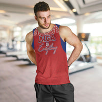 Aiga Samoa Men Tank Top Aiga Is Everything LT05 Red - Polynesian Pride