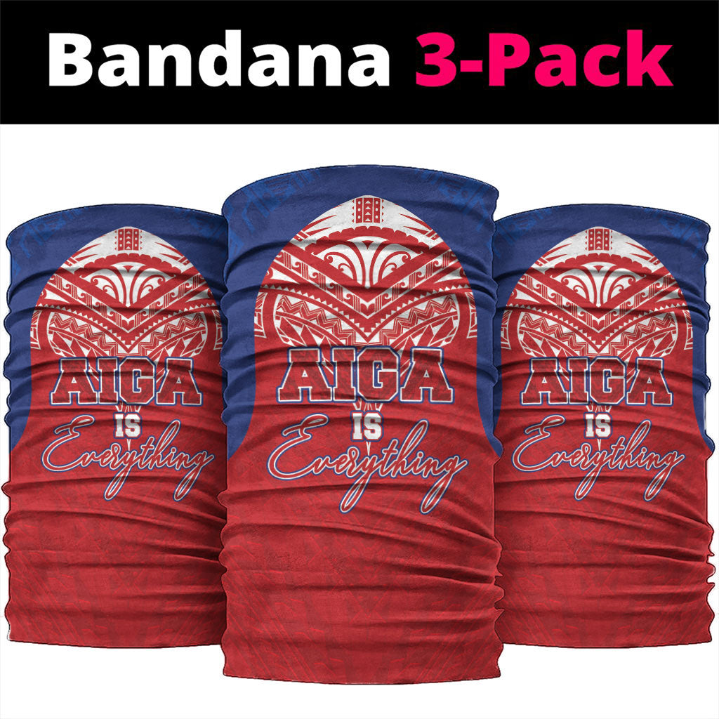 Aiga Samoa Neck Gaiter Aiga Is Everything LT05 package One Size: 25*50cm Red - Polynesian Pride