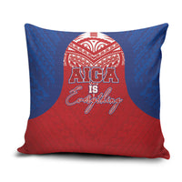 Aiga Samoa Pillow Cover Aiga Is Everything LT05 Red - Polynesian Pride
