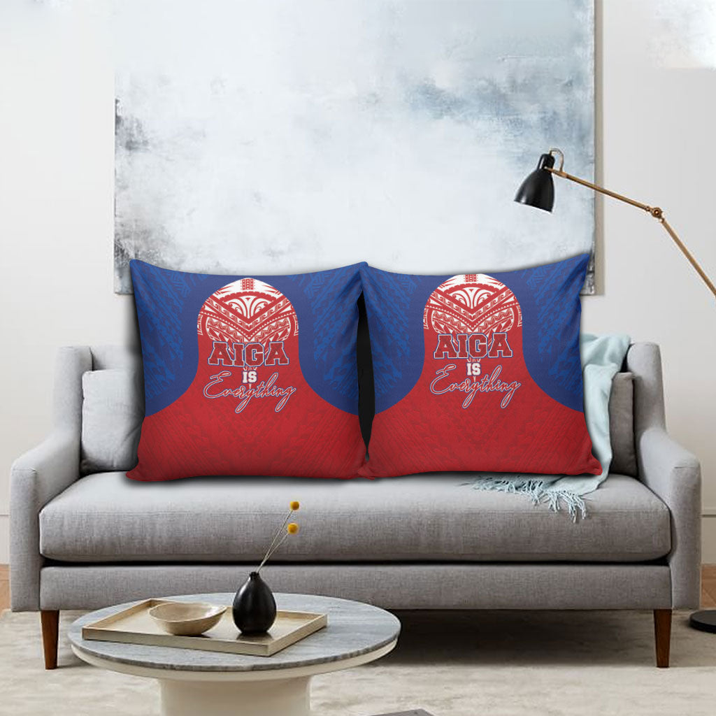 Aiga Samoa Pillow Cover Aiga Is Everything LT05 - Polynesian Pride