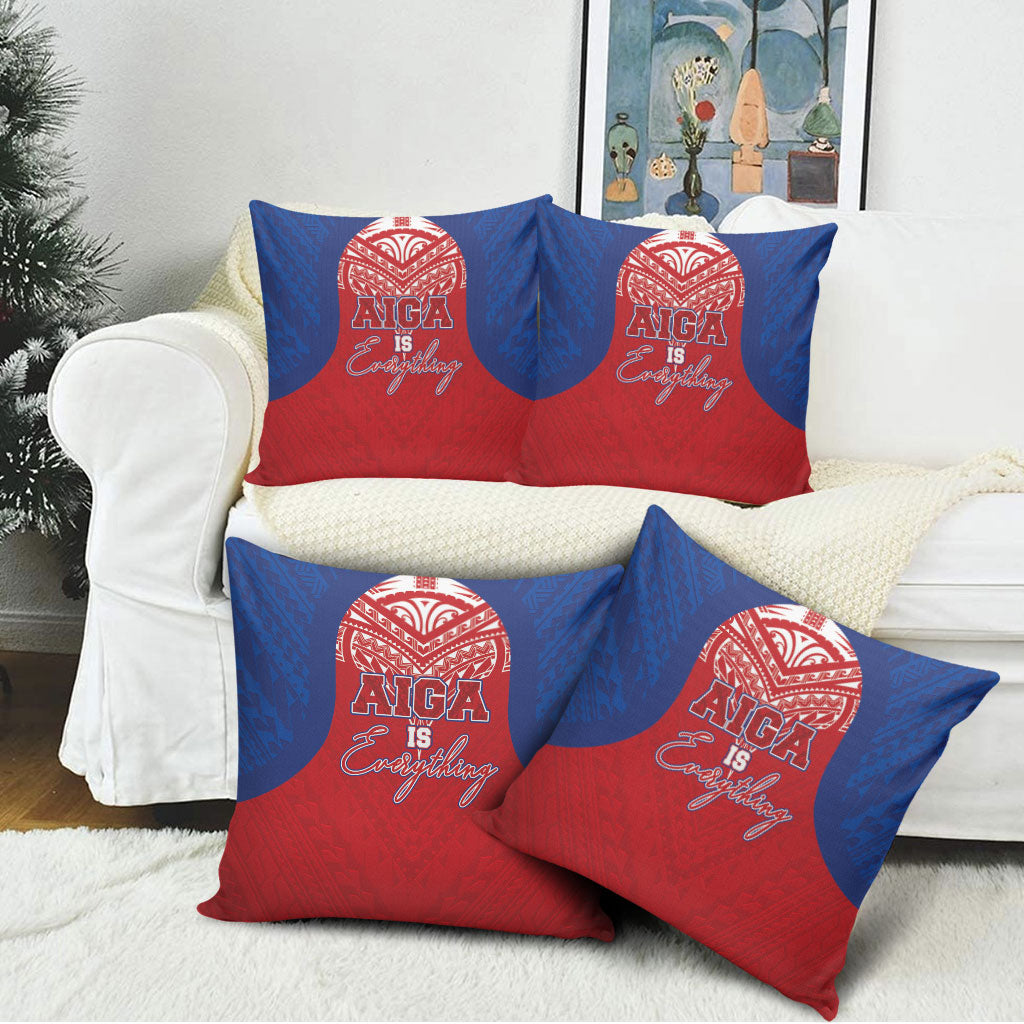 Aiga Samoa Pillow Cover Aiga Is Everything LT05 - Polynesian Pride