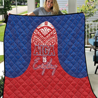 Aiga Samoa Quilt Aiga Is Everything LT05 Red - Polynesian Pride