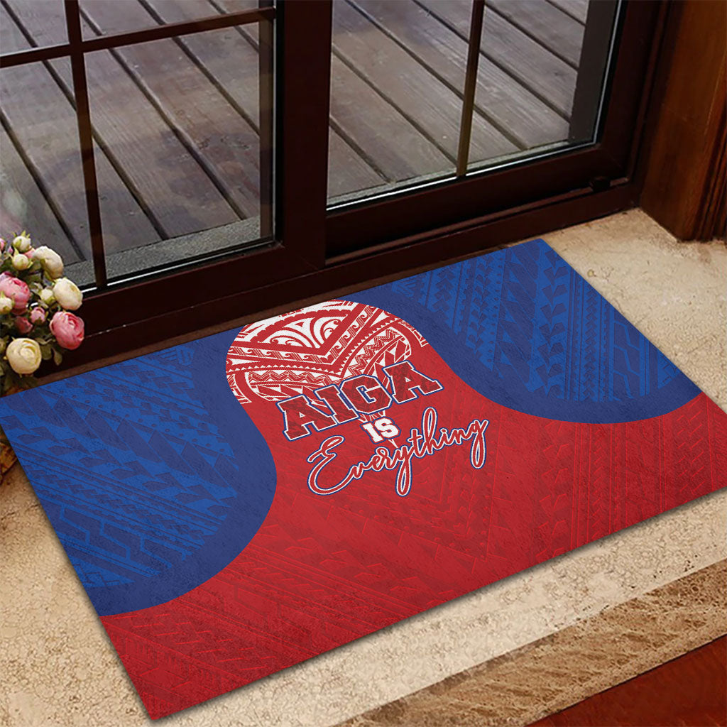 Aiga Samoa Rubber Doormat Aiga Is Everything LT05 - Polynesian Pride