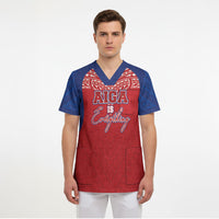 Aiga Samoa Scrub Top Aiga Is Everything LT05 - Polynesian Pride