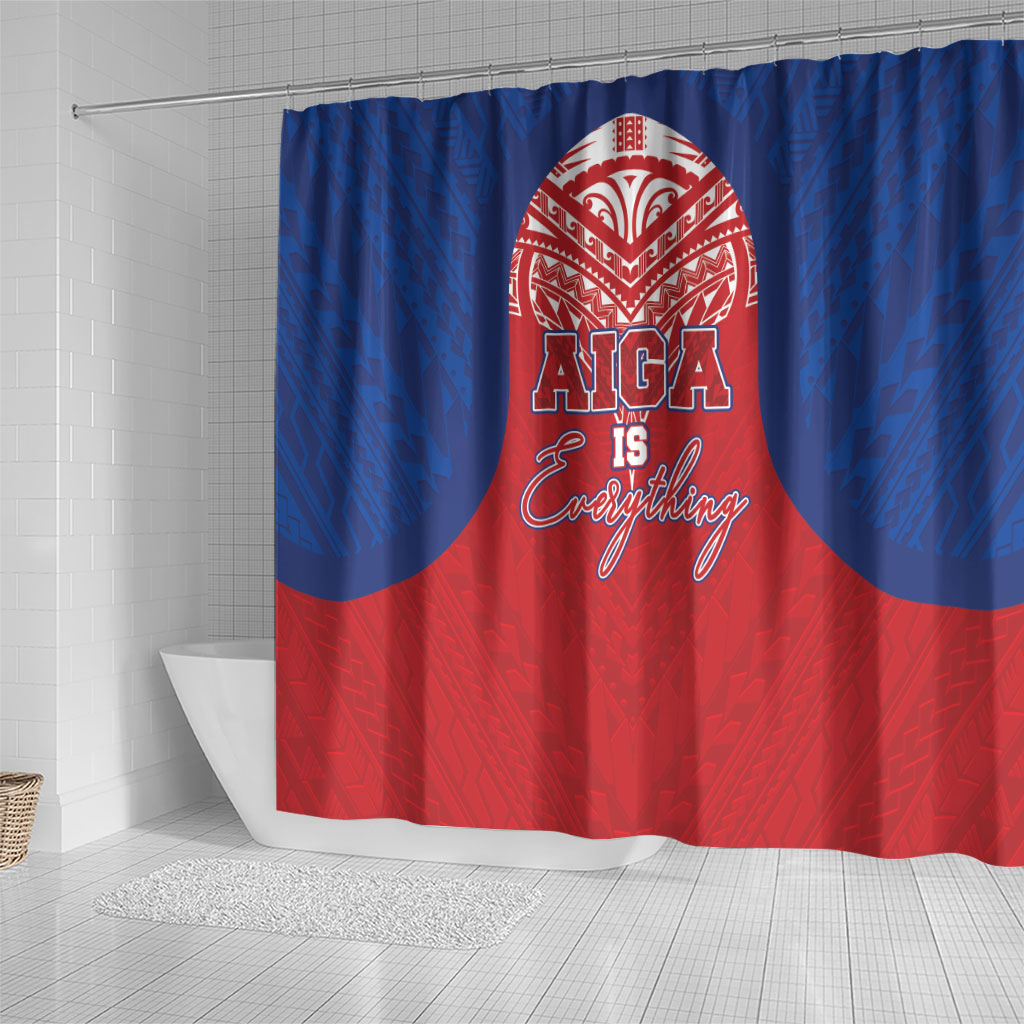 Aiga Samoa Shower Curtain Aiga Is Everything LT05 - Polynesian Pride